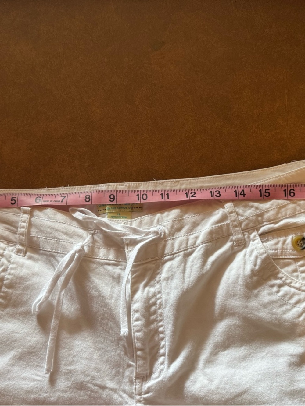 Caribbean Joe women’s  White Cargo Pants - Picture 4 of 6